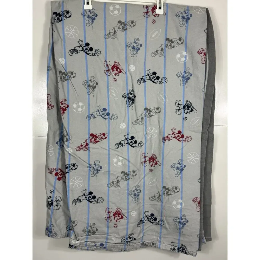 Disney‎ Jumping Beans Sheet Set Flat & Fitted Full - Baseball Mickey Mouse